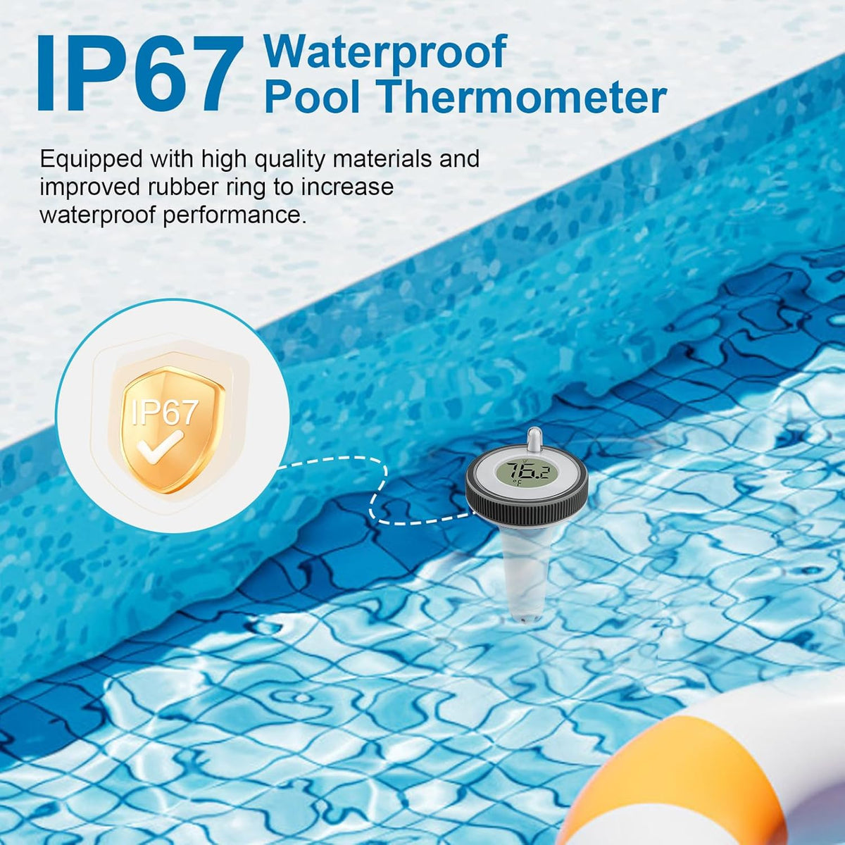 🏊Pool Thermometer🌡️(Fahrenheit Celsius switchable)