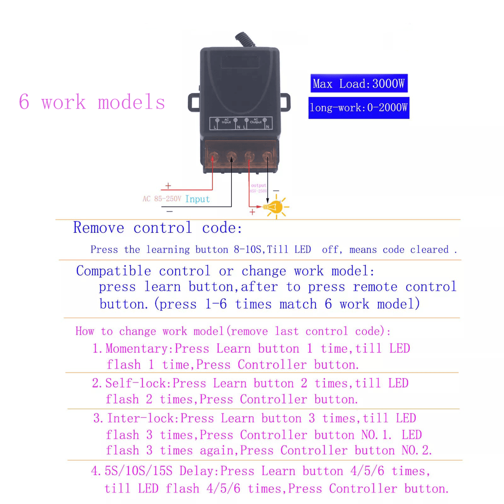 🔥  Wireless Remote Switch🔧