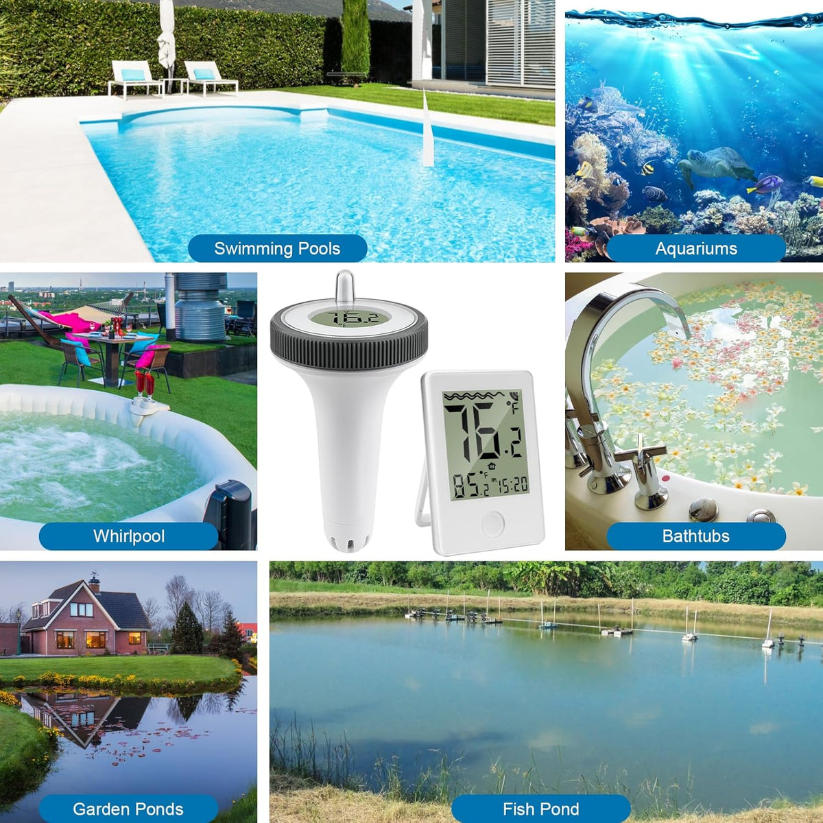🏊Pool Thermometer🌡️(Fahrenheit Celsius switchable)