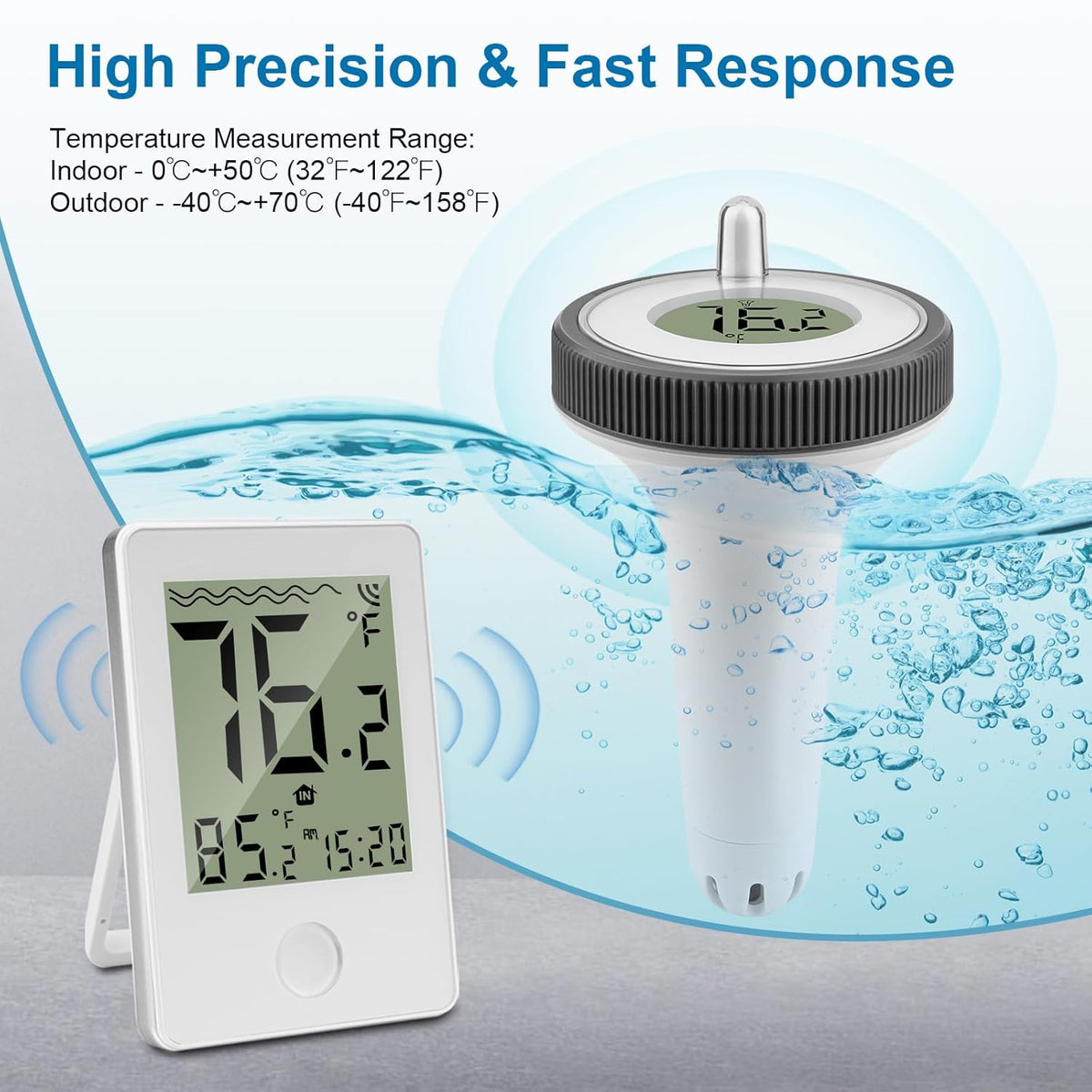 🏊Pool Thermometer🌡️(Fahrenheit Celsius switchable)
