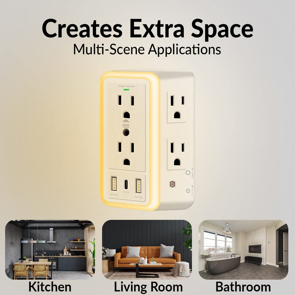 ✨Multi Plug Outlet Surge Protector